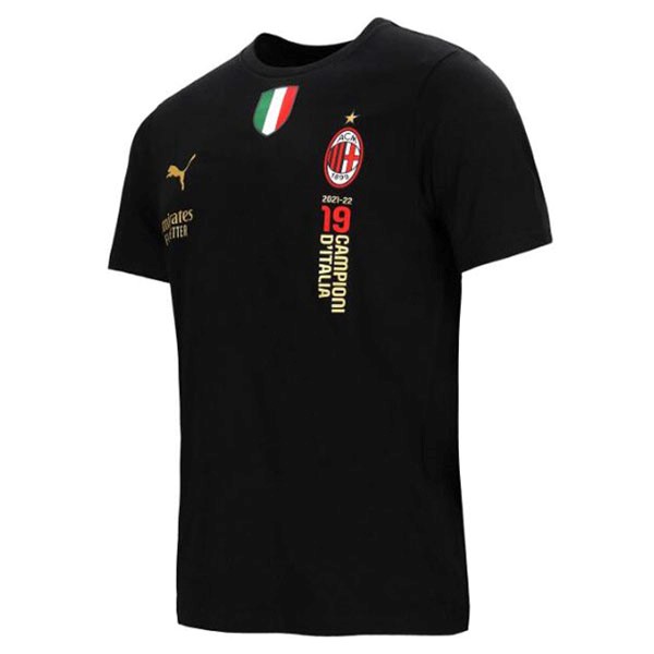 Maglia AC Milan 19 Campion Italia 22/23 Nero